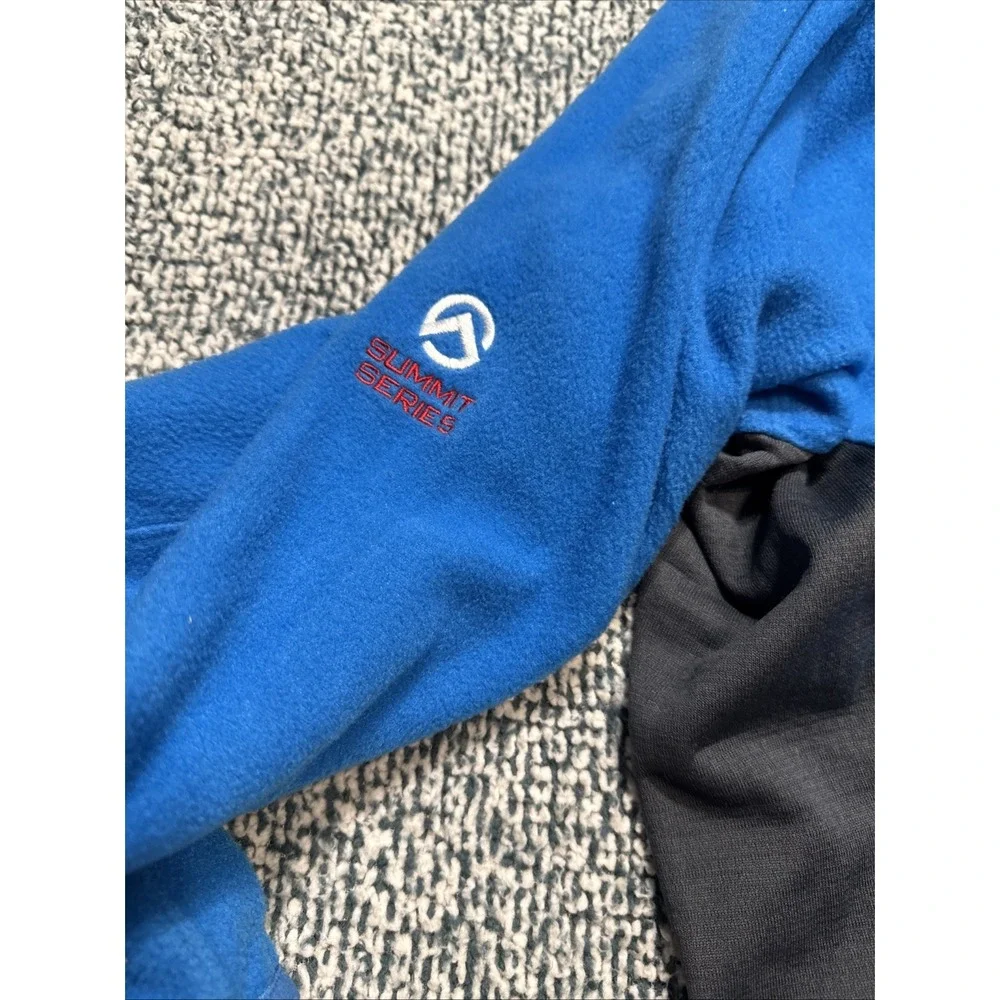 The North Face Men's Blue/Grey Full-Zip Performance Fleece Jacket Size XL